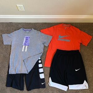 NIKE Lot: 2 shirts & 2 shorts size L